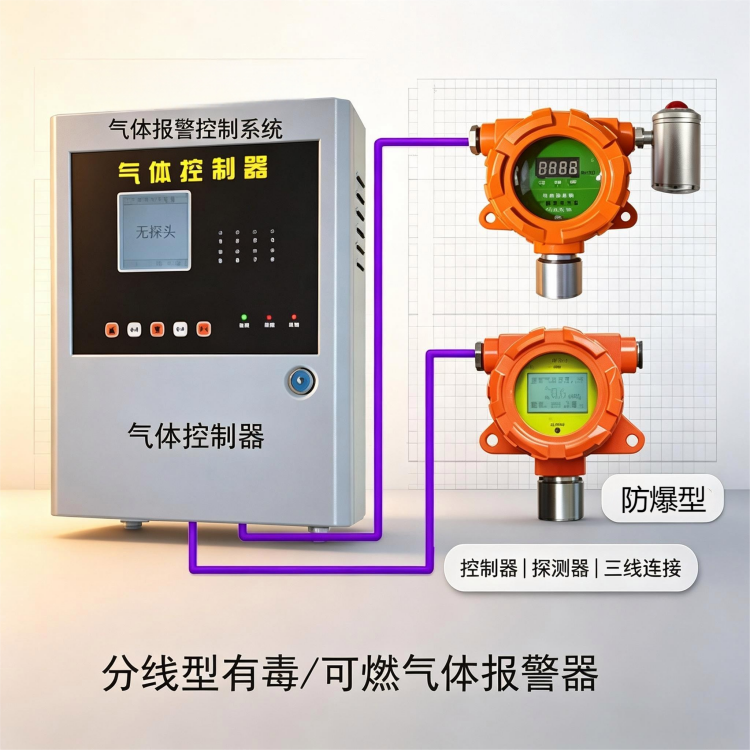米昂气体探测器厂家:气体报警器总线制与分线制怎么选?看完不踩坑